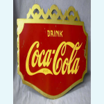 Vintage 1934 Coca-Cola Double Sided Metal Sign