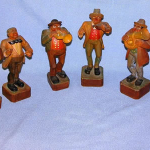 Vintage Anri Wood Carved Musician Figures
